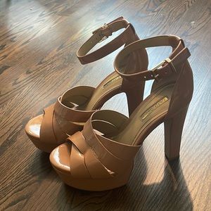 BCBG Brown Platform Heels
